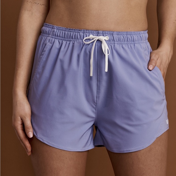 RVCA grey purple bralette bikini top and board shorts - Picture 4 of 11